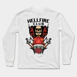 Hellfire Club - D20 - Guitars - Flails - Skull Long Sleeve T-Shirt